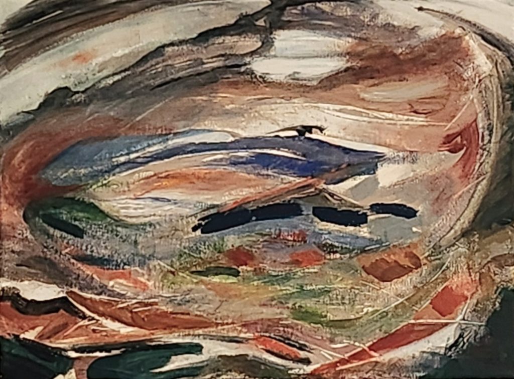 Comme des Poissons dans l'eau , 2024 Acrylique sur toile,30x40cm