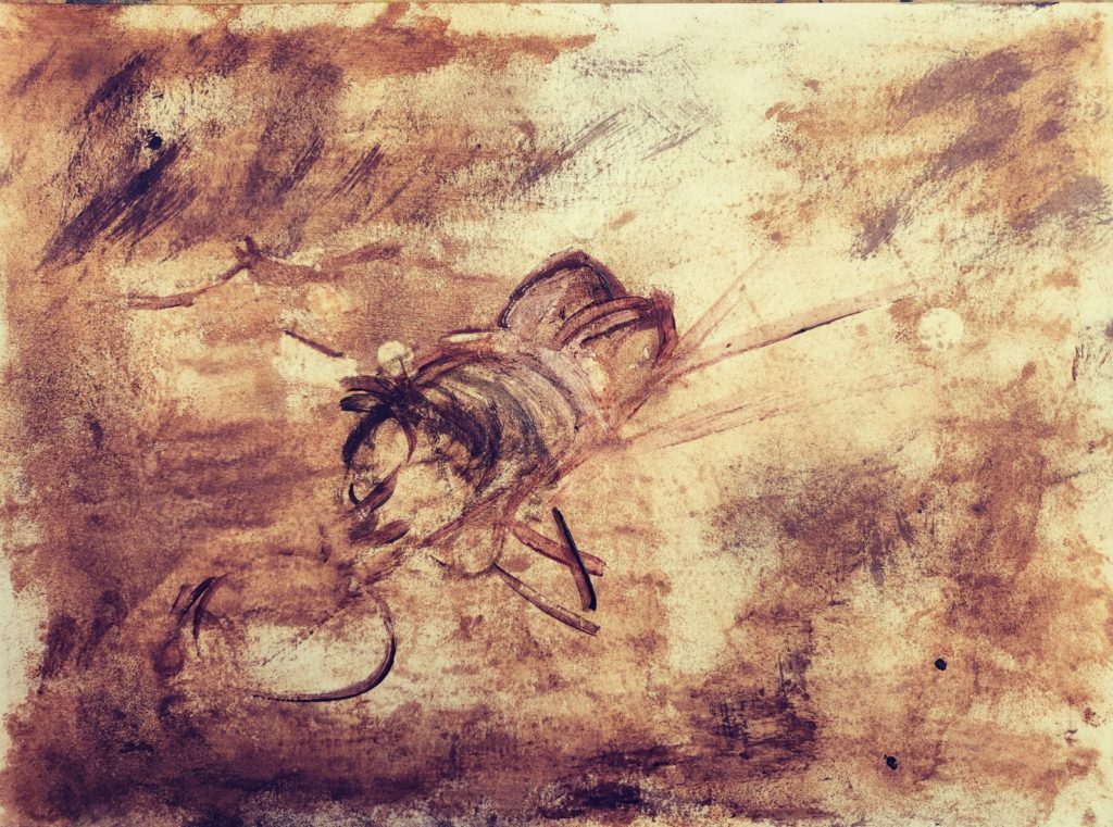 La Cavalerie , 2024 Acrylique sur papier,A3